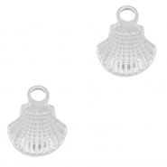 Stainless Steel - Rostfrei Stahl Anhänger Hülse Silver