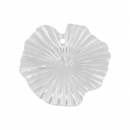 Stainless Steel - Rostfrei Stahl Anhänger Seerose Silver