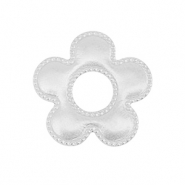 Stainless Steel - Rostfrei Stahl Anh&auml;nger/Zwischenst&uuml;ck Blume Silver