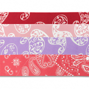 Bandana-Mix-Set 4 Stück Red-light pink-purple-dark pink
