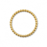 Stainless Steel - Rostfrei Stahl Schmuckzubeh&ouml;r Zwischenst&uuml;ck Rund Gold