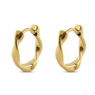 Stainless Steel - Rostfrei Stahl Ohrringe Gold