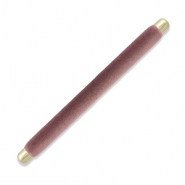 Schmuckdisplay Kissen Sammt f&uuml;r Ringe Mauve purple-gold