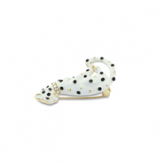 Broschen Leopard White-black-gold