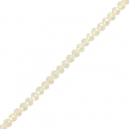 Top Glas Facett Perlen 3x2mm rondellen Transparent