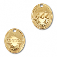 BY31&reg; Stainless Steel - Rostfrei Stahl Anh&auml;nger Engelszahlen 444 / Protection Gold