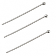 DQ Metall Nietstift 25mm mit Kugel Antik silber (Nickelfrei)