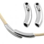 DQ Metall Magnetverschluss f&uuml;r 5mm (Dreamz) Band antik silber (nickelfrei)