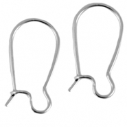 DQ Metall Ohrringe 18mm Antik silber (Nickelfrei)