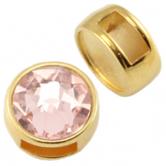 DQ Metall Schieber für SS34 flatback und 7mm cabochon Gold (Nickelfrei)