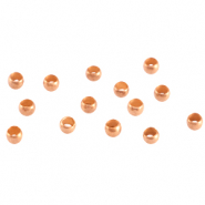 DQ Metall Quetschperlen 2mm Rosegold (Nickelfrei)