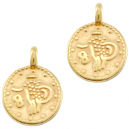 DQ Metall Anhänger Münze Gold (Nickelfrei)