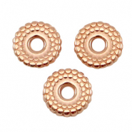 DQ Metall Ring disc 8mm deco Rosegold (Nickelfrei)