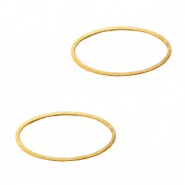 Metall Zubehör Dichter Ring oval Gold (Nickelfrei)