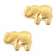 Metall Perlen DQ Elefant Gold (Nickelfrei)