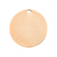 Designer Quality Metall f&uuml;r ImpressArt Anh&auml;nger rund 20mm Rosegold (nickelfrei)