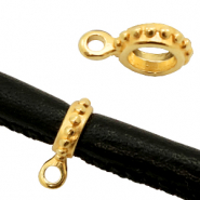 Metall Anh&auml;nger DQ 8mm Gold (Nickelfrei)