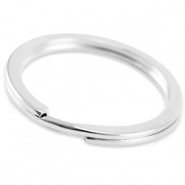 Metall Zubeh&ouml;r DQ Schl&uuml;ssel Anh&auml;nger Ring 35mm Antik silber (Nickelfrei)