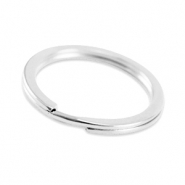 Metall Zubeh&ouml;r DQ Schl&uuml;ssel Anh&auml;nger Ring 25mm Antik silber (Nickelfrei)