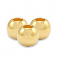 Metall Perlen DQ 6mm Gold (Nickelfrei)