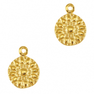 Metall Anh&auml;nger DQ Blume Gold (Nickelfrei)