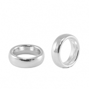 Metall Zubehör DQ Ring 8mm Antik Silber (Nickelfrei)