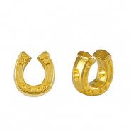 Metall Perlen DQ Hufeisen Gold (Nickelfrei)