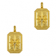 Metall Anh&auml;nger DQ Stern Gold (Nickelfrei)