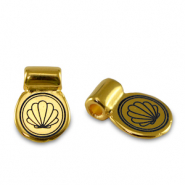 Metall Schieber DQ Muschel Gold (Nickelfrei)