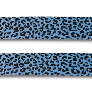 Bandana Leopard Light blue-black