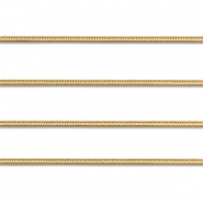 Stainless Steel - Rostfrei Stahl Schmuckzubeh&ouml;r Gliederkette Schlangen Gold