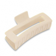 Haarschmuck hair clamp Samt-Optik Off white