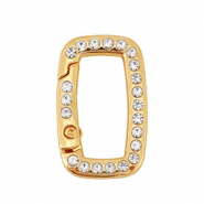 Farbiges Zubeh&ouml;r Schl&uuml;ssel Anh&auml;nger Rechteck Gold