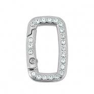 Farbiges Zubeh&ouml;r Schl&uuml;ssel Anh&auml;nger Rechteck Silver