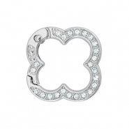 Farbiges Zubeh&ouml;r Schl&uuml;ssel Anh&auml;nger Blume Silver