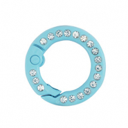 Farbiges Zubeh&ouml;r Schl&uuml;ssel Anh&auml;nger Ring Light blue