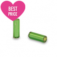 Glasperlen Rocailles Spezial R&ouml;hrchen Classic green