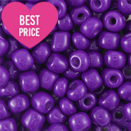 Glasperlen Rocailles 6/0 (4mm) Dark purple