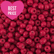 Glasperlen Rocailles 6/0 (4mm) Red