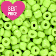 Glasperlen Rocailles 8/0 (3mm) Apple green