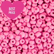 Glasperlen Rocailles 8/0 (3mm) Deep pink