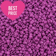Glasperlen Rocailles 12/0 (2mm) Summer plum purple