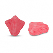 B&ouml;hmische Perlen Lily Flower 9x8mm Matt red