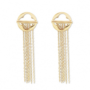 Ohrringe aus Stainless Steel - Rostfreiem Stahl Ohrstecker Gold