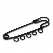 Farbiges Zubeh&ouml;r Schmuck-Sicherheitsnadel mit 5 &Ouml;sen Black