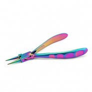 Beadsmith Chroma Rundzange mit Feder Rainbow Titanium