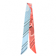 Bandana Schal mit Stern Light red-light blue