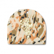 Polymer Anh&auml;nger Brown-pink-white-gold