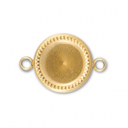 BY31&reg; Stainless Steel - Rostfrei Stahl Zwischenst&uuml;ck mit Fassung f&uuml;r SS39 Chaton Gold