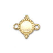 BY31&reg; Stainless Steel - Rostfrei Stahl Zwischenst&uuml;ck mit Fassung f&uuml;r SS20 Flat Back Gold